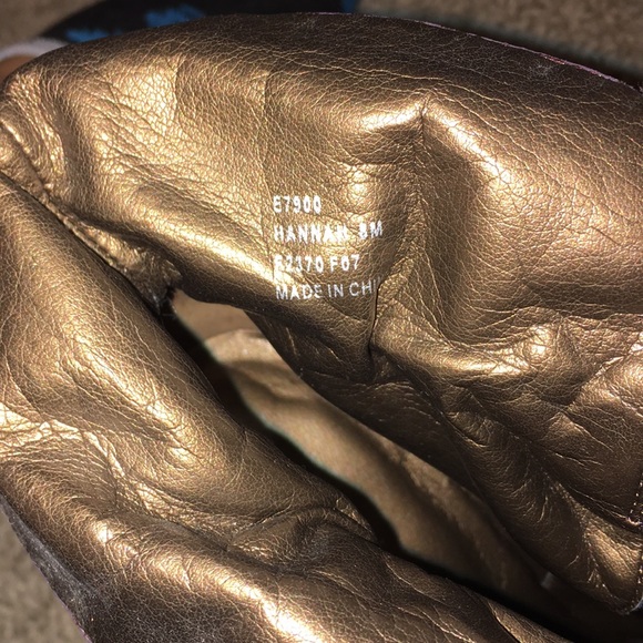 Calvin Klein | Shoes | Calvin Klein Purple Suede And Copper Pump | Poshmark